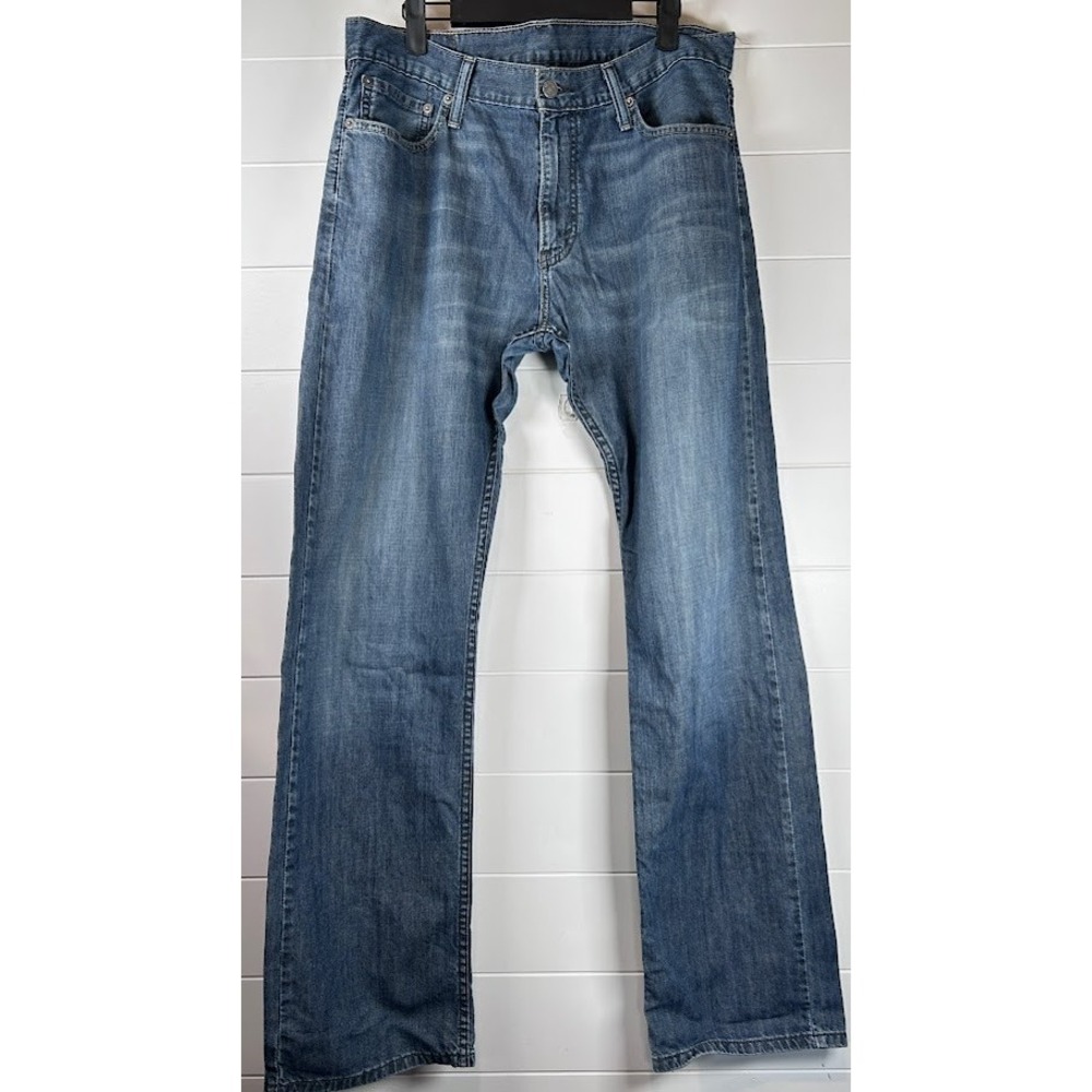 Levi's 514 Straight Fit Denim Jeans Blue Mens Size 34x32
